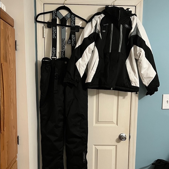 Spyder Jackets & Blazers - Spyder ski Jacket snow pants set black/white fits XS-XXS